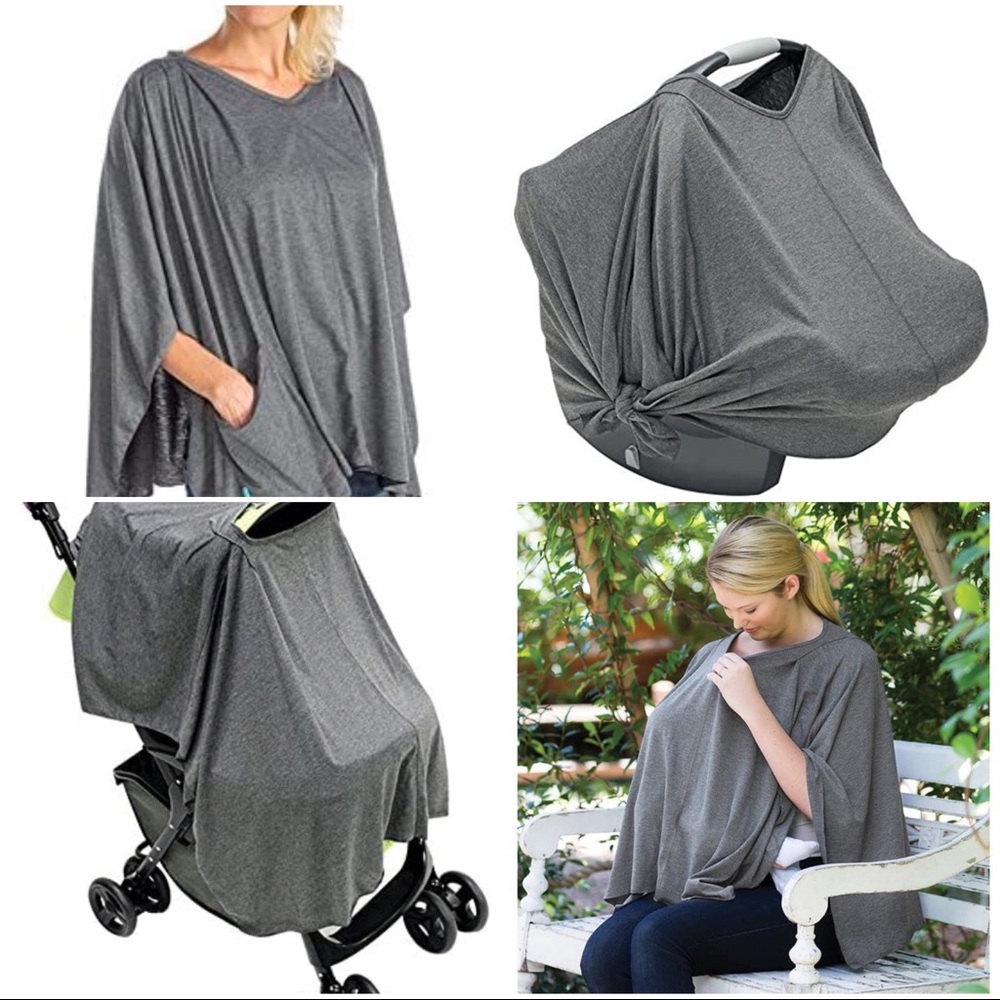 INFANTINO 3-in-1 Nursing Cover - Shawl - Gray